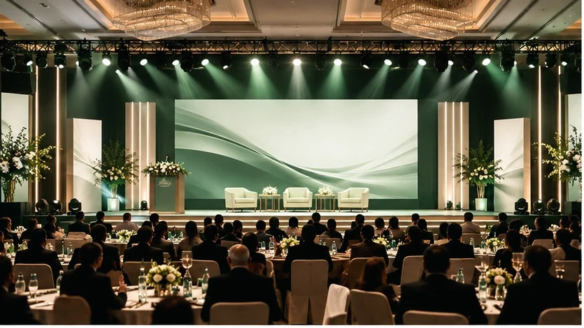 Illustrative conference setting